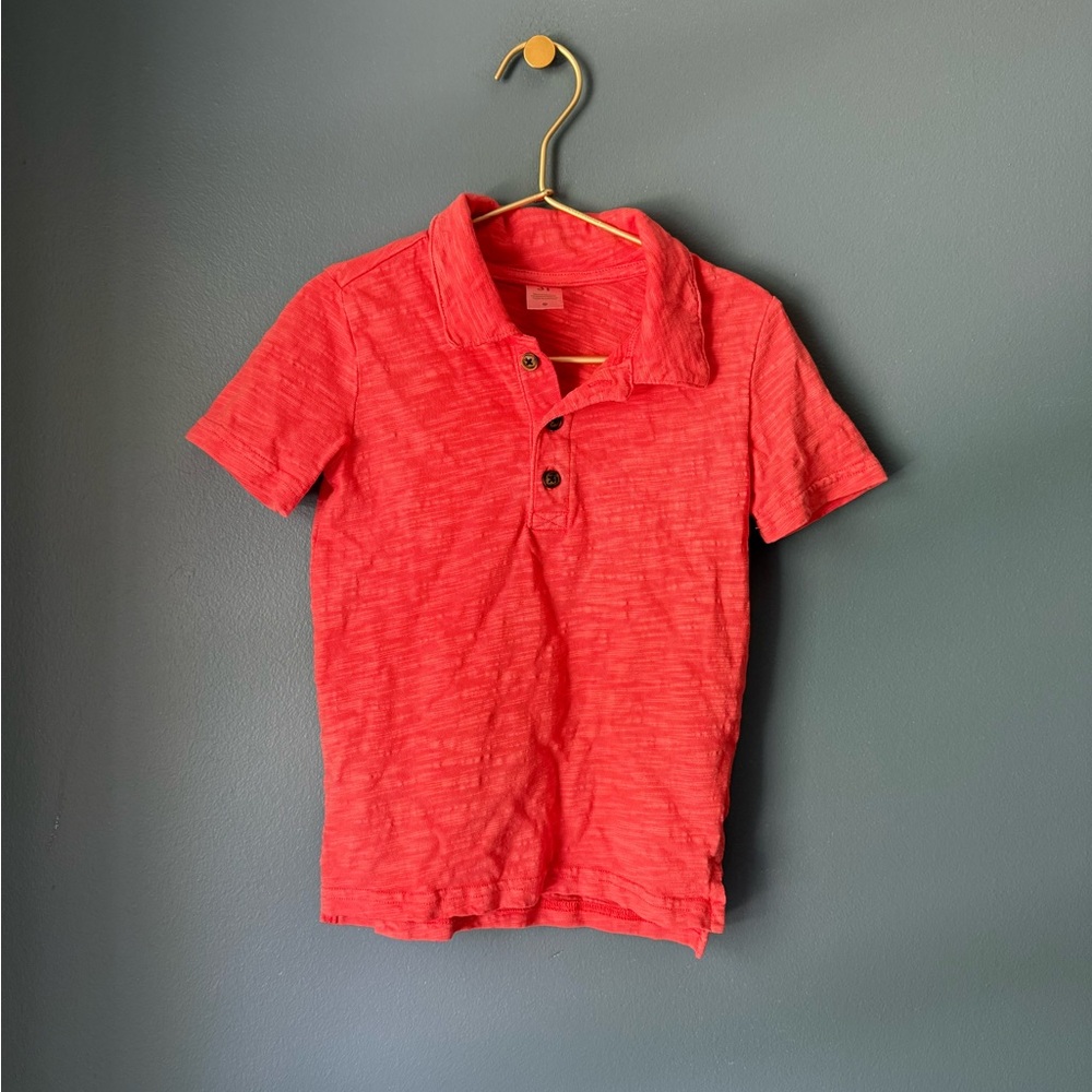 Bright‎ coral polo shirt
